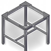Rozsdamentes géptartó állvány lábösszekötőkkel ( SX-GTL )